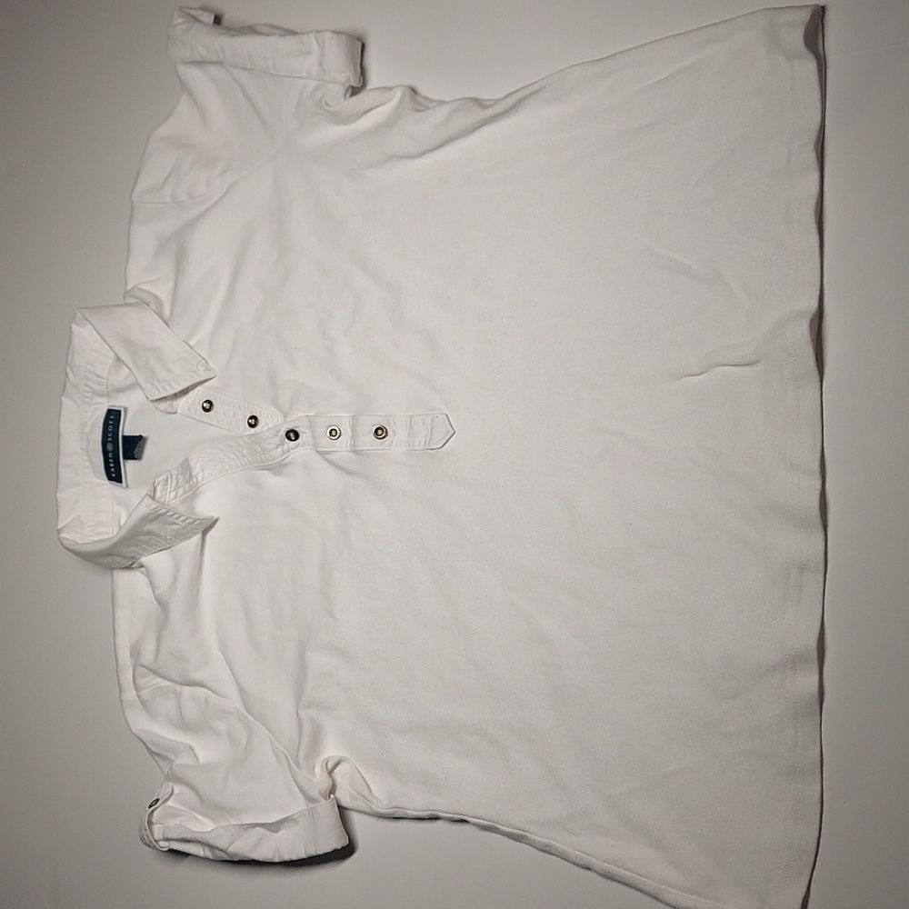 Karen Scott XL 100% Cotton White  Polo